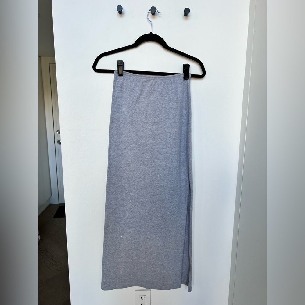 American Apparel Side Slit Maxi Skirt